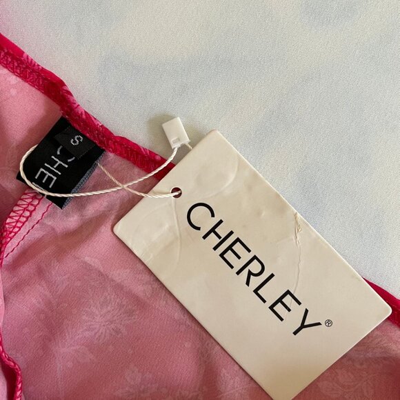Cherley NWT Bright Pink Strapless Open Back Coverup Dress - Picture 8 of 8